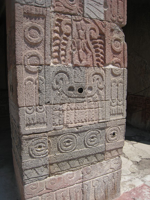 Mexico Pyramids - Mexico City 2009 0760.jpg - A trip to the Teotihuacan area of Mexico to visit the pyramids. A vast complex and a great climb to the top. This was followed by lunch in a cave, then a visit to the historical center of Mexico City. March 2009.